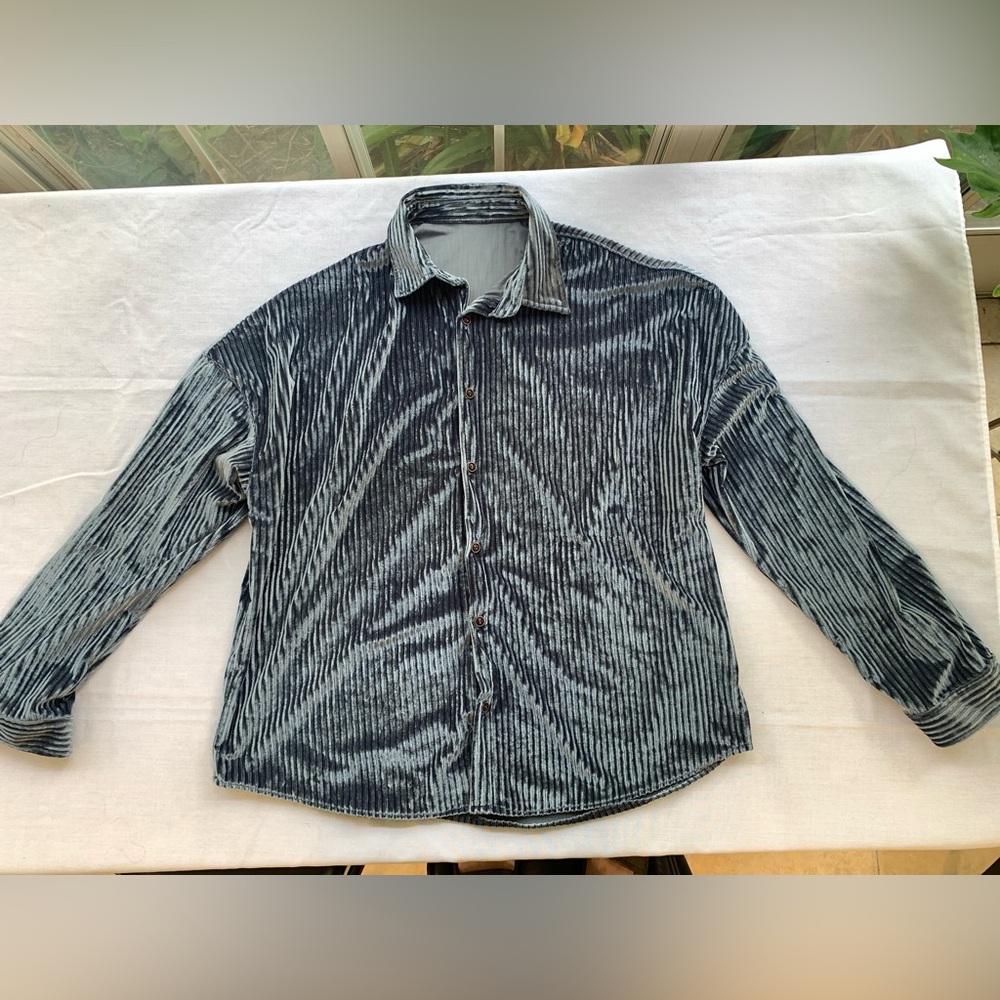 SHEIN Men Corduroy Long Sleeve Shirt